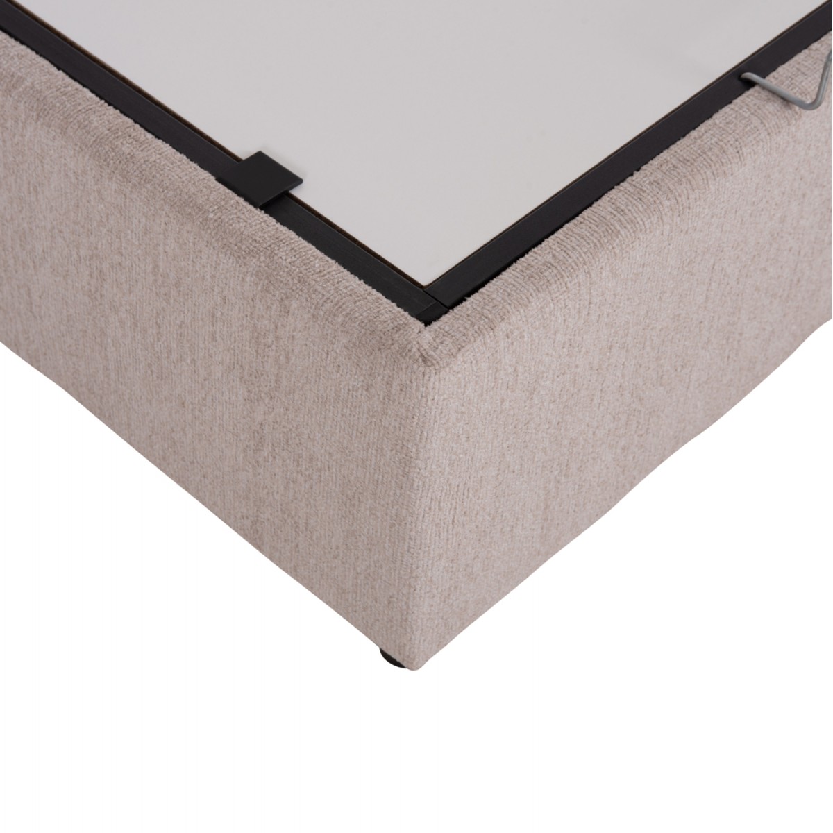 ΚΡΕΒΑΤΙ ΜΕ ΑΠΟΘ.ΧΩΡΟ DOLORES HM631.32 ΜΠΕΖ ΥΦΑΣΜΑ- ΓΙΑ ΣΤΡΩΜΑ 160x200εκ