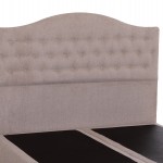 ΚΡΕΒΑΤΙ ΔΙΠΛΟ MALENA HM638.32 ΜΠΕΖ ΥΦΑΣΜΑ- ΓΙΑ ΣΤΡΩΜΑ 150x200εκ.