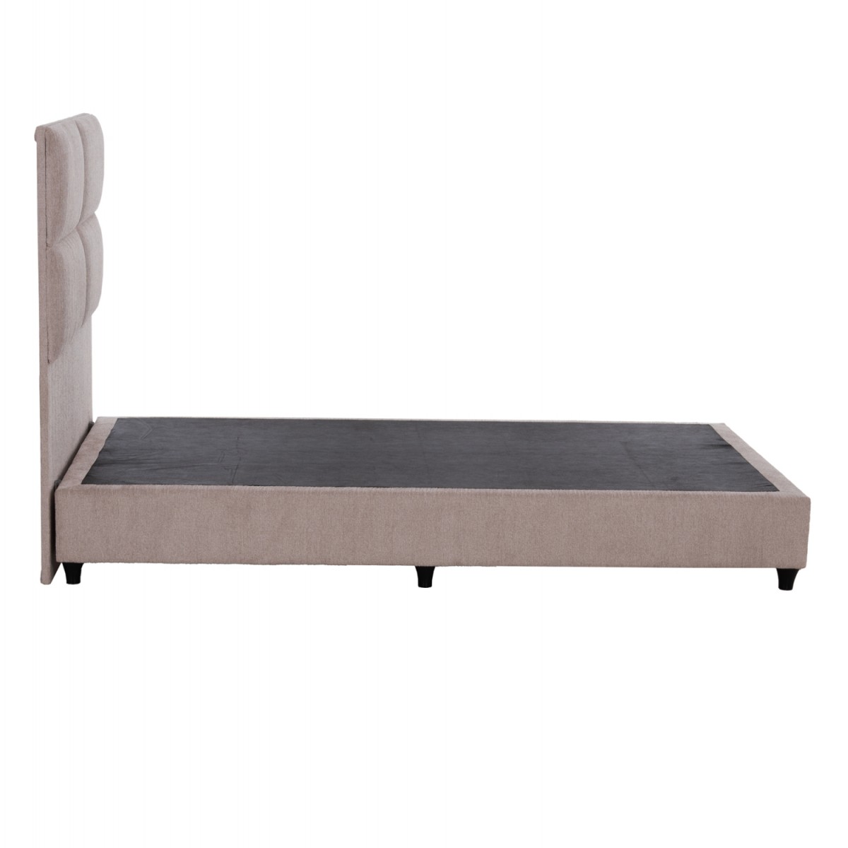 ΚΡΕΒΑΤΙ HMIΔΙΠΛΟ MILO ΑΠΟ ΜΠΕΖ ΥΦΑΣΜΑ HM646.32 ΓΙΑ ΣΤΡΩΜΑ 120x200 εκ.