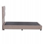 ΚΡΕΒΑΤΙ HMIΔΙΠΛΟ MILO ΑΠΟ ΜΠΕΖ ΥΦΑΣΜΑ HM646.32 ΓΙΑ ΣΤΡΩΜΑ 120x200 εκ.