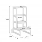 ΠΥΡΓΟΣ ΕΚΜΑΘΗΣΗΣ τ.MONTESSORI PEPE HM9291.03 ΞΥΛΟ ΠΕΥΚΟΥ ΛΕΥΚΟ 55x53x90Υεκ