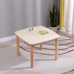 ΤΡΑΠΕΖΑΚΙ ΠΑΙΔΙΚΟ ΜΕ ΑΠΟΘ.ΧΩΡΟΥΣ RICKI HM18339.01 MDF & ΣΥΜΗΔΑ ΣΕ ΦΥΣΙΚΟ 65x65x47Υεκ