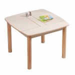 ΤΡΑΠΕΖΑΚΙ ΠΑΙΔΙΚΟ ΜΕ ΑΠΟΘ.ΧΩΡΟΥΣ RICKI HM18339.01 MDF & ΣΥΜΗΔΑ ΣΕ ΦΥΣΙΚΟ 65x65x47Υεκ