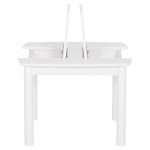 ΤΡΑΠΕΖΑΚΙ ΠΑΙΔΙΚΟ ΜΕ ΑΠΟΘ.ΧΩΡΟΥΣ RICKI HM18339.03 MDF & ΣΥΜΗΔΑ ΣΕ ΛΕΥΚΟ 65x65x47Υεκ