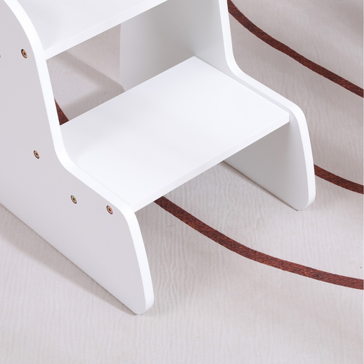 ΠΑΙΔΙΚΗ ΣΚΑΛΑ/ΣΚΑΜΠΟ RICKI HM18340.03 MDF & ΚΟΝΤΡΑΠΛΑΚΕ ΛΕΥΚΟ 33x43.5x40.5Υεκ