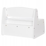 ΠΑΓΚΑΚΙ ΠΑΙΔΙΚΟ ΜΕ ΑΠΟΘ.ΧΩΡΟ RICKI HM18342.03 MDF & ΚΟΝΤΡΑΠΛΑΚΕ ΛΕΥΚΟ 63x43x47Υεκ