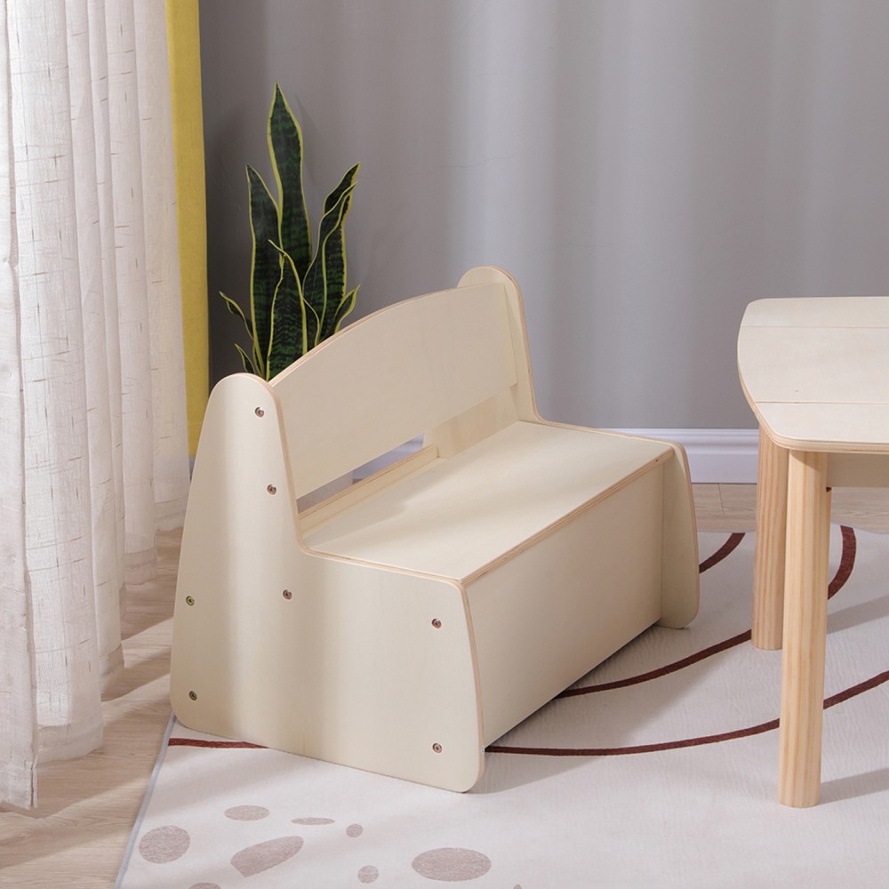 ΠΑΓΚΑΚΙ ΠΑΙΔΙΚΟ ΜΕ ΑΠΟΘ.ΧΩΡΟ RICKI HM18342.01 MDF & ΚΟΝΤΡΑΠΛΑΚΕ ΦΥΣΙΚΟ 63x43x47Υεκ