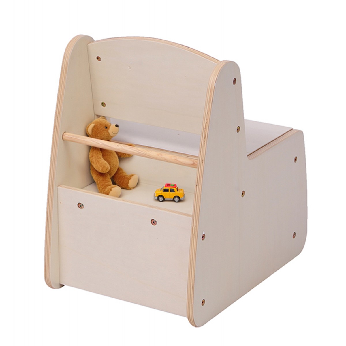 ΠΑΙΔΙΚΟ ΚΑΡΕΚΛΑΚΙ ΜΕ ΑΠΟΘ.ΧΩΡΟ RICKI HM18343.01 ΚΟΝΤΡΑΠΛΑΚΕ/MDF ΦΥΣΙΚΟ 33x43x47Υεκ