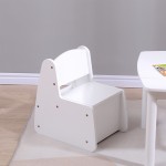 ΠΑΙΔΙΚΟ ΚΑΡΕΚΛΑΚΙ ΜΕ ΑΠΟΘ.ΧΩΡΟ RICKI HM18343.03 ΚΟΝΤΡΑΠΛΑΚΕ/MDF ΛΕΥΚΟ 33x43x47Υεκ