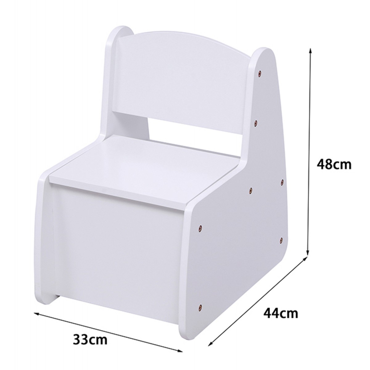 ΠΑΙΔΙΚΟ ΚΑΡΕΚΛΑΚΙ ΜΕ ΑΠΟΘ.ΧΩΡΟ RICKI HM18343.03 ΚΟΝΤΡΑΠΛΑΚΕ/MDF ΛΕΥΚΟ 33x43x47Υεκ