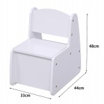 ΠΑΙΔΙΚΟ ΚΑΡΕΚΛΑΚΙ ΜΕ ΑΠΟΘ.ΧΩΡΟ RICKI HM18343.03 ΚΟΝΤΡΑΠΛΑΚΕ/MDF ΛΕΥΚΟ 33x43x47Υεκ