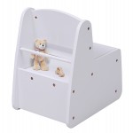 ΠΑΙΔΙΚΟ ΚΑΡΕΚΛΑΚΙ ΜΕ ΑΠΟΘ.ΧΩΡΟ RICKI HM18343.03 ΚΟΝΤΡΑΠΛΑΚΕ/MDF ΛΕΥΚΟ 33x43x47Υεκ