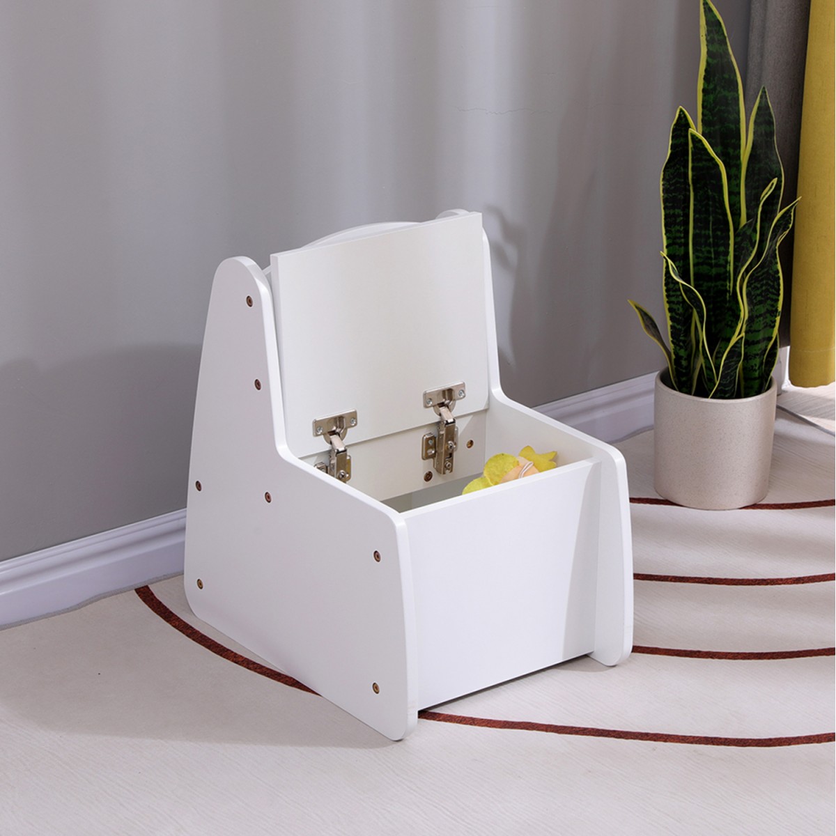 ΠΑΙΔΙΚΟ ΚΑΡΕΚΛΑΚΙ ΜΕ ΑΠΟΘ.ΧΩΡΟ RICKI HM18343.03 ΚΟΝΤΡΑΠΛΑΚΕ/MDF ΛΕΥΚΟ 33x43x47Υεκ