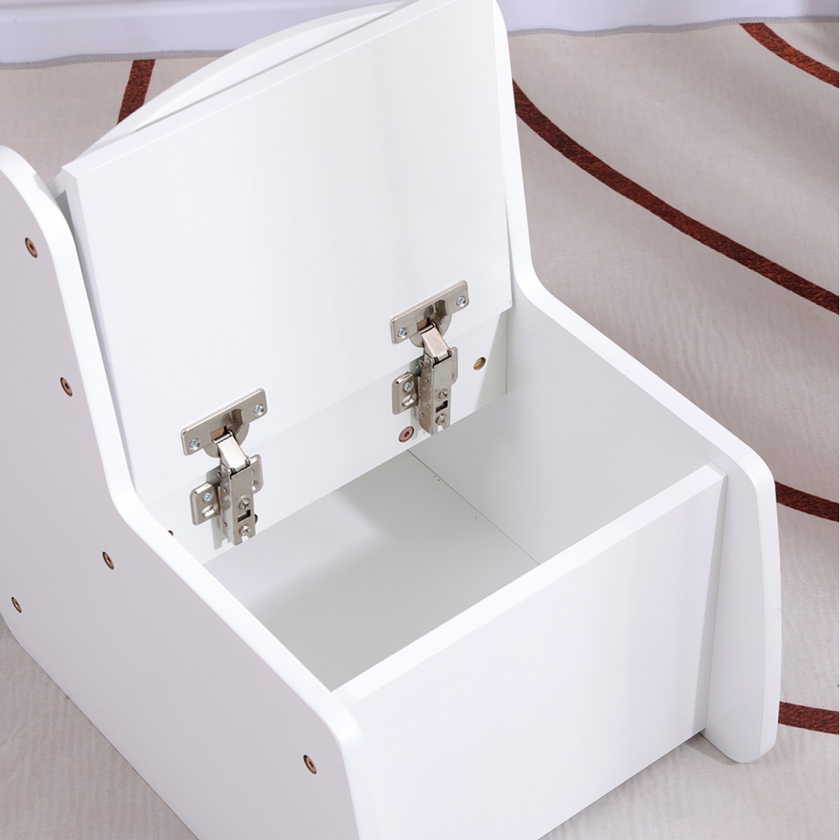 ΠΑΙΔΙΚΟ ΚΑΡΕΚΛΑΚΙ ΜΕ ΑΠΟΘ.ΧΩΡΟ RICKI HM18343.03 ΚΟΝΤΡΑΠΛΑΚΕ/MDF ΛΕΥΚΟ 33x43x47Υεκ