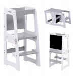 ΠΥΡΓΟΣ ΕΚΜΑΘΗΣΗΣ ΜΕ ΠΙΝΑΚΑ RICKI HM18345.03 ΞΥΛΟ ΠΕΥΚΟΥ ΛΕΥΚΟ/ΓΚΡΙ 37x40x84Υεκ