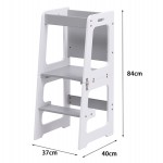 ΠΥΡΓΟΣ ΕΚΜΑΘΗΣΗΣ ΜΕ ΠΙΝΑΚΑ RICKI HM18345.03 ΞΥΛΟ ΠΕΥΚΟΥ ΛΕΥΚΟ/ΓΚΡΙ 37x40x84Υεκ