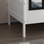 ΠΑΙΔΙΚΟ ΚΡΕΒΑΤΙ τ.MONTESSORI DOMER HM742.01 ΞΥΛΟ ΠΕΥΚΟΥ ΛΕΥΚΟ--ΓΙΑ 90x190εκ