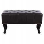 ΤΑΜΠΟΥΡΕ ΥΠΟΠΟΔΙΟ T.CHESTERFIELD EMMA HM226.01 PU 80x44x39Y εκ.ΣΚ.ΚΑΦΕ