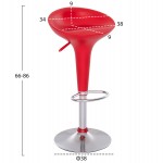 ΣΚΑΜΠΩ ΜΠΑΡ DAISY HM200.04 ΜΕ ΑΜΟΡΤΙΣΕΡ ΣΕ ΚΟΚΚΙΝΟ & ΧΡΩΜΙΟ ΧΡΩΜΑ 43,5x38x86Υεκ