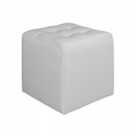 ΣΚΑΜΠΩ 37Χ37Χ35εκ ΜΕ PU ΛΕΥΚΟ PUNK HM264.02