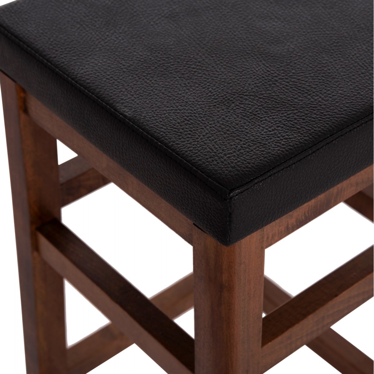 ΣΚΑΜΠO ΚΑΦΕΝΕΙΟΥ ΚΑΦΕ ΜΕ PU ΜΑΥΡΟ ΤΕΤΡΑΓΩΝΟ HM8069 30x34x82Υ εκ.