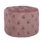 ΣΚΑΜΠΟ KASSIE  ΣΑΠΙΟ ΜΗΛΟ ΒΕΛΟΥΔΟ ΤΥΠΟΥ CHESTERFIELD HM8406.02 Φ60x43Υ εκ.