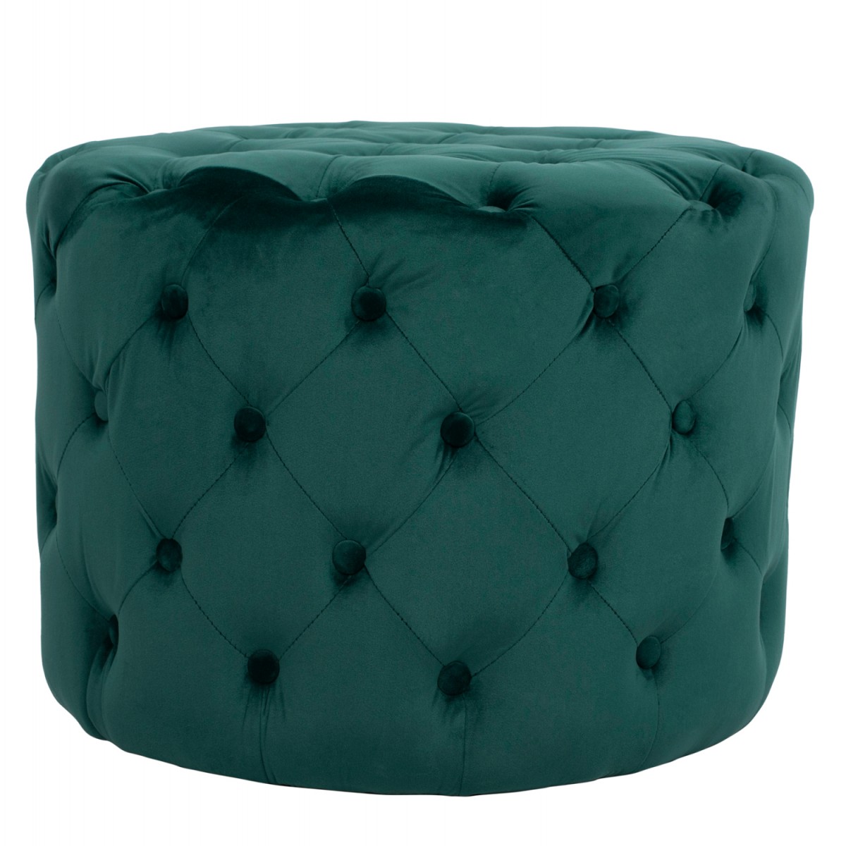 ΣΚΑΜΠΟ KASSIE ΚΥΠΑΡΙΣΣΙ ΒΕΛΟΥΔΟ ΤΥΠΟΥ CHESTERFIELD HM8406.03 Φ60x43Υ εκ.