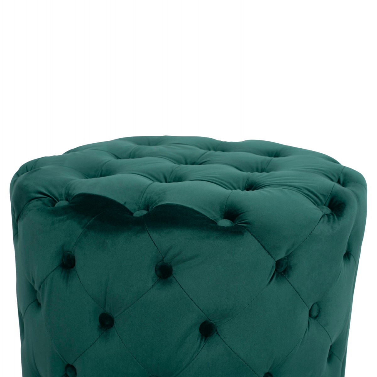 ΣΚΑΜΠΟ KASSIE ΚΥΠΑΡΙΣΣΙ ΒΕΛΟΥΔΟ ΤΥΠΟΥ CHESTERFIELD HM8406.03 Φ60x43Υ εκ.