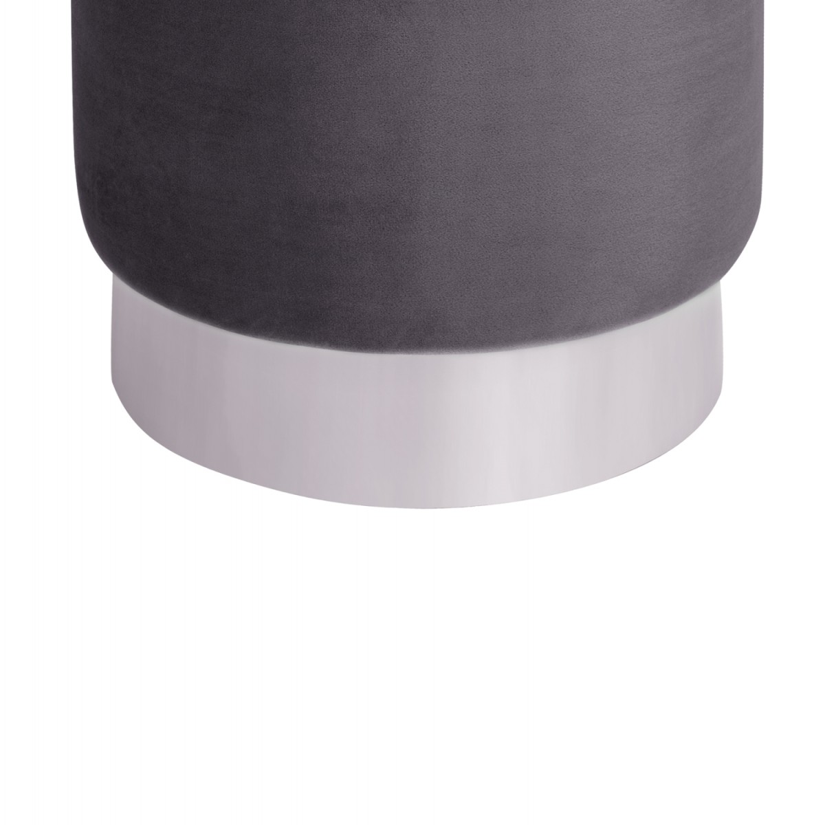 ΣΚΑΜΠΟ LEVY ΓΚΡΙ ΒΕΛΟΥΔΟ ΜΕ ΑΣΗΜΕΝΙΑ ΒΑΣΗ HM8408.01 Φ35x43Υ εκ.