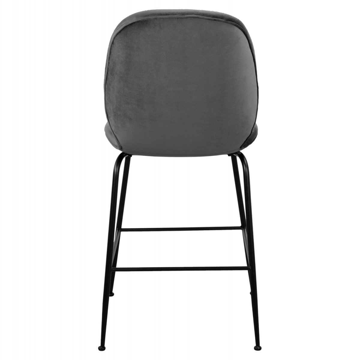 ΣΚΑΜΠΟ ΜΕΣΑΙΟΥ ΥΨΟΥΣ NORA HM8524.01 ΒΕΛΟΥΔΟ ΓΚΡΙ & ΜΑΥΡΟ ΜΕΤΑΛΛΙΚΟ ΣΚΕΛΕΤΟ 48x61x103Υ εκ.