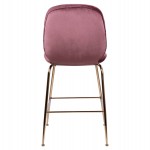 ΣΚΑΜΠΟ ΜΕΣΑΙΟΥ ΥΨΟΥΣ NORA HM8524.02 ΒΕΛΟΥΔΟ ΣΑΠΙΟ ΜΗΛΟ & ΧΡΥΣΟ ΜΕΤΑΛΛΙΚΟ ΣΚΕΛΕΤΟ 48x61x103 εκ.