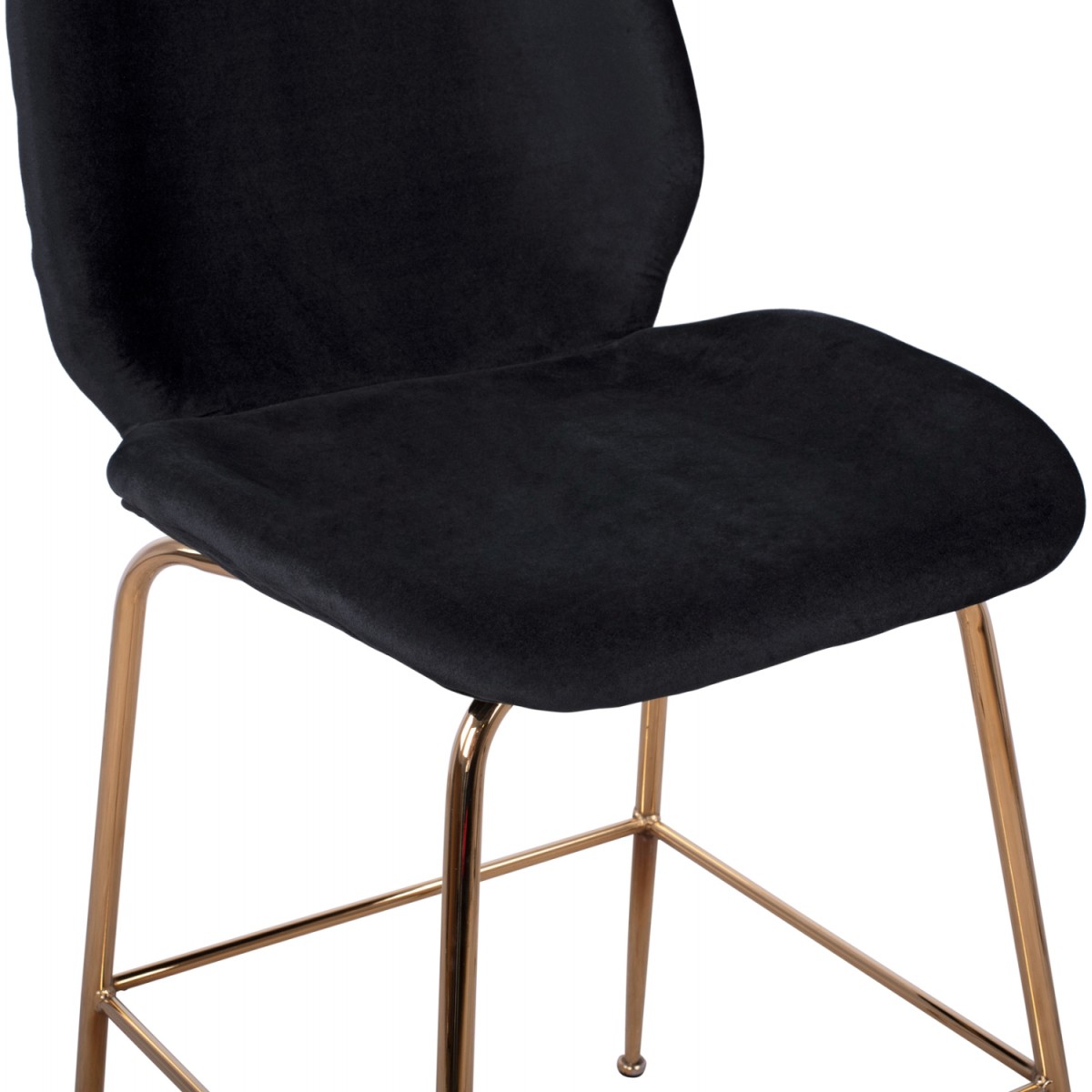 ΣΚΑΜΠΟ ΜΕΣΑΙΟΥ ΥΨΟΥΣ NORA HM8524.04 ΒΕΛΟΥΔΟ ΜΑΥΡΟ & ΧΡΥΣΟ ΜΕΤΑΛΛΙΚΟ ΣΚΕΛΕΤΟ 48x61x103Υ εκ.