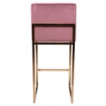 ΣΚΑΜΠΟ ΜΕΣΑΙΟΥ ΥΨΟΥΣ PIPER ΒΕΛΟΥΔΟ ΣΑΠΙΟ ΜΗΛΟ & ΧΡΥΣΟ ΜΕΤΑΛΛΙΚΟ ΣΚΕΛΕΤΟ HM8525.02 40x49x96 εκ.