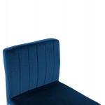 ΣΚΑΜΠΟ ΜΕΣΑΙΟΥ ΥΨΟΥΣ PIPER ΒΕΛΟΥΔΟ ΜΠΛΕ & ΧΡΥΣΟ ΜΕΤΑΛΛΙΚΟ ΣΚΕΛΕΤΟ HM8525.08 40x49x96Υ εκ.