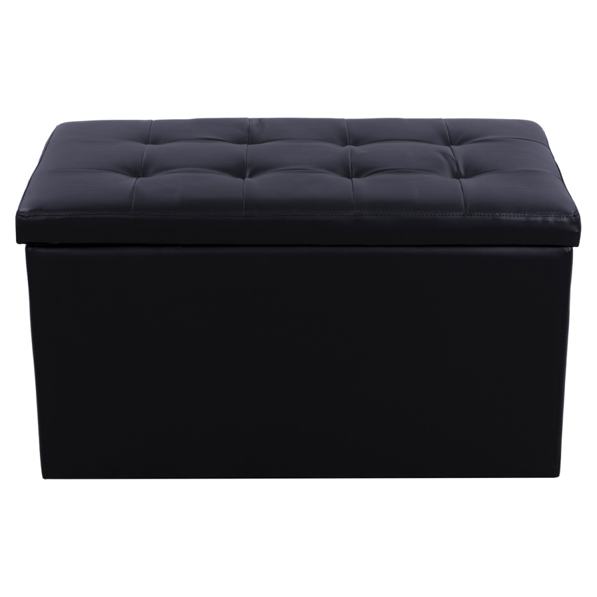 ΣΚΑΜΠΟ-ΜΠΑΟΥΛΟ PU ΜΕ ΑΠΟΘΗΚΕΥΤΙΚΟ ΧΩΡΟ PUNK ΜΑΥΡΟ HM279.01 90x50x52Υ εκ.