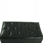 ΤΑΜΠΟΥΡΕ ΥΠΟΠΟΔΙΟ T.CHESTERFIELD EMMA HM226.08 PU ΚΥΠΑΡΙΣΣΙ-ΜΑΥΡΑ ΠΟΔΙΑ 80x45x39Yεκ.