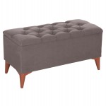 ΣΚΑΜΠΟ ΜΠΑΟΥΛΟ STROL HM9261.01 ΚΑΠΙΤΟΝΕ ΜΕ ΓΚΡΙ ΥΦΑΣΜΑ 90x40x46Yεκ.