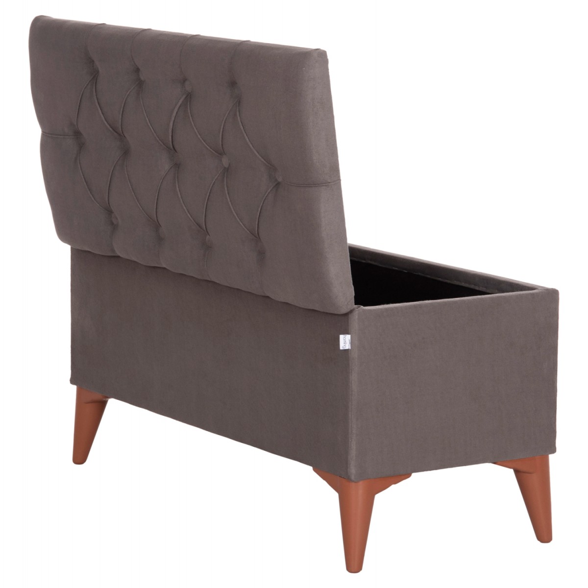 ΣΚΑΜΠΟ ΜΠΑΟΥΛΟ STROL HM9261.01 ΚΑΠΙΤΟΝΕ ΜΕ ΓΚΡΙ ΥΦΑΣΜΑ 90x40x46Yεκ.