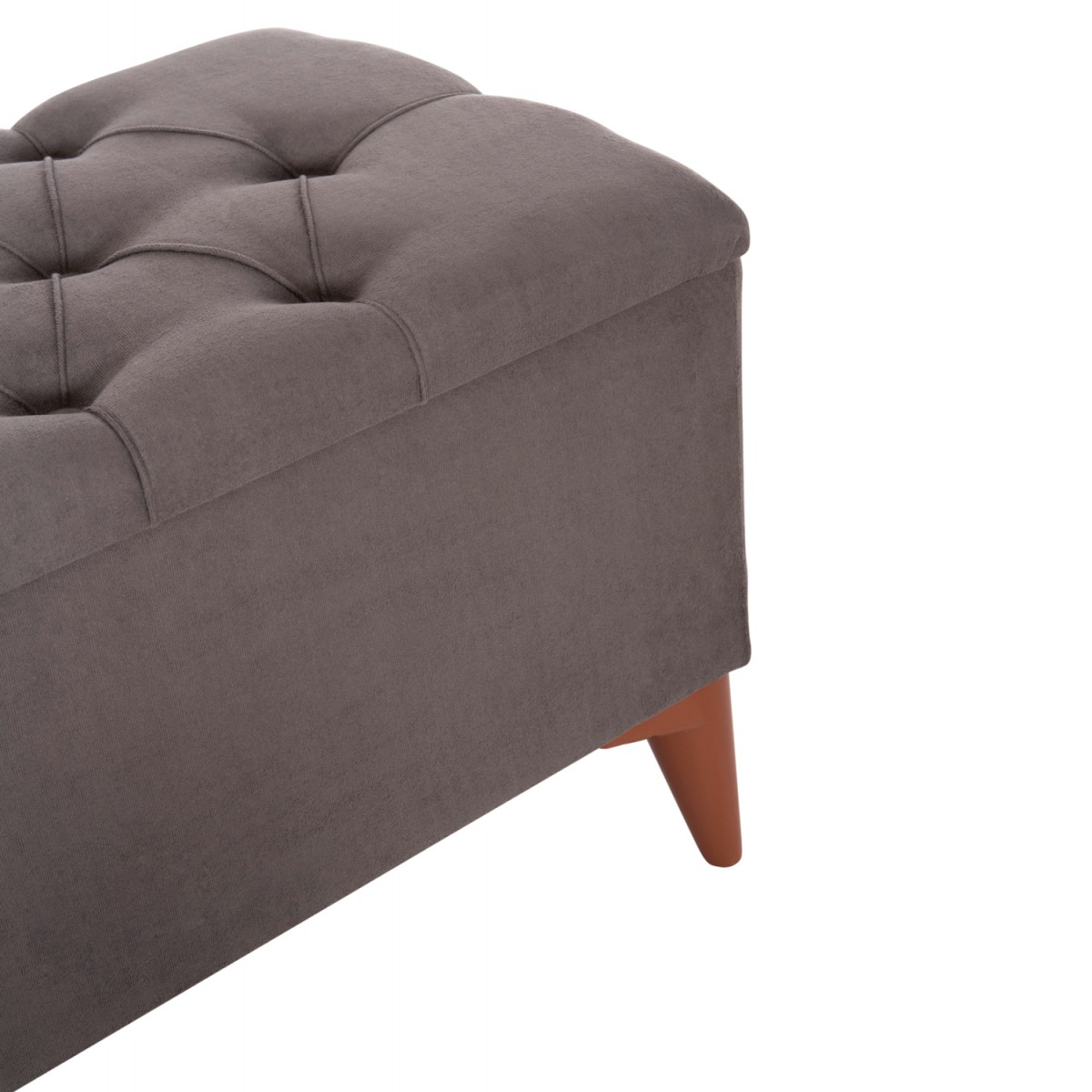 ΣΚΑΜΠΟ ΜΠΑΟΥΛΟ STROL HM9261.01 ΚΑΠΙΤΟΝΕ ΜΕ ΓΚΡΙ ΥΦΑΣΜΑ 90x40x46Yεκ.