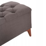 ΣΚΑΜΠΟ ΜΠΑΟΥΛΟ STROL HM9261.01 ΚΑΠΙΤΟΝΕ ΜΕ ΓΚΡΙ ΥΦΑΣΜΑ 90x40x46Yεκ.