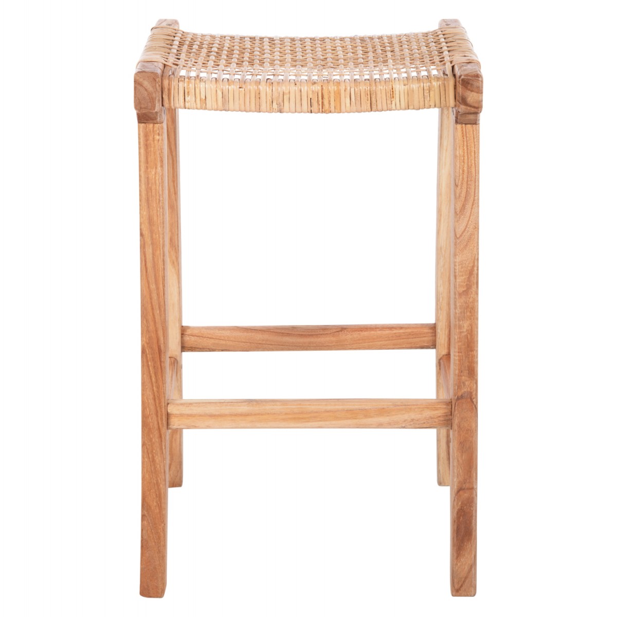 ΣΚΑΜΠΟ ΜΕΣΑΙΟΥ ΥΨΟΥΣ ΑΠΟ MINDI ΞΥΛΟ ΚΑΙ ΚΑΘΙΣΜΑ RATTAN 40X35X66Υεκ.HM9382.11