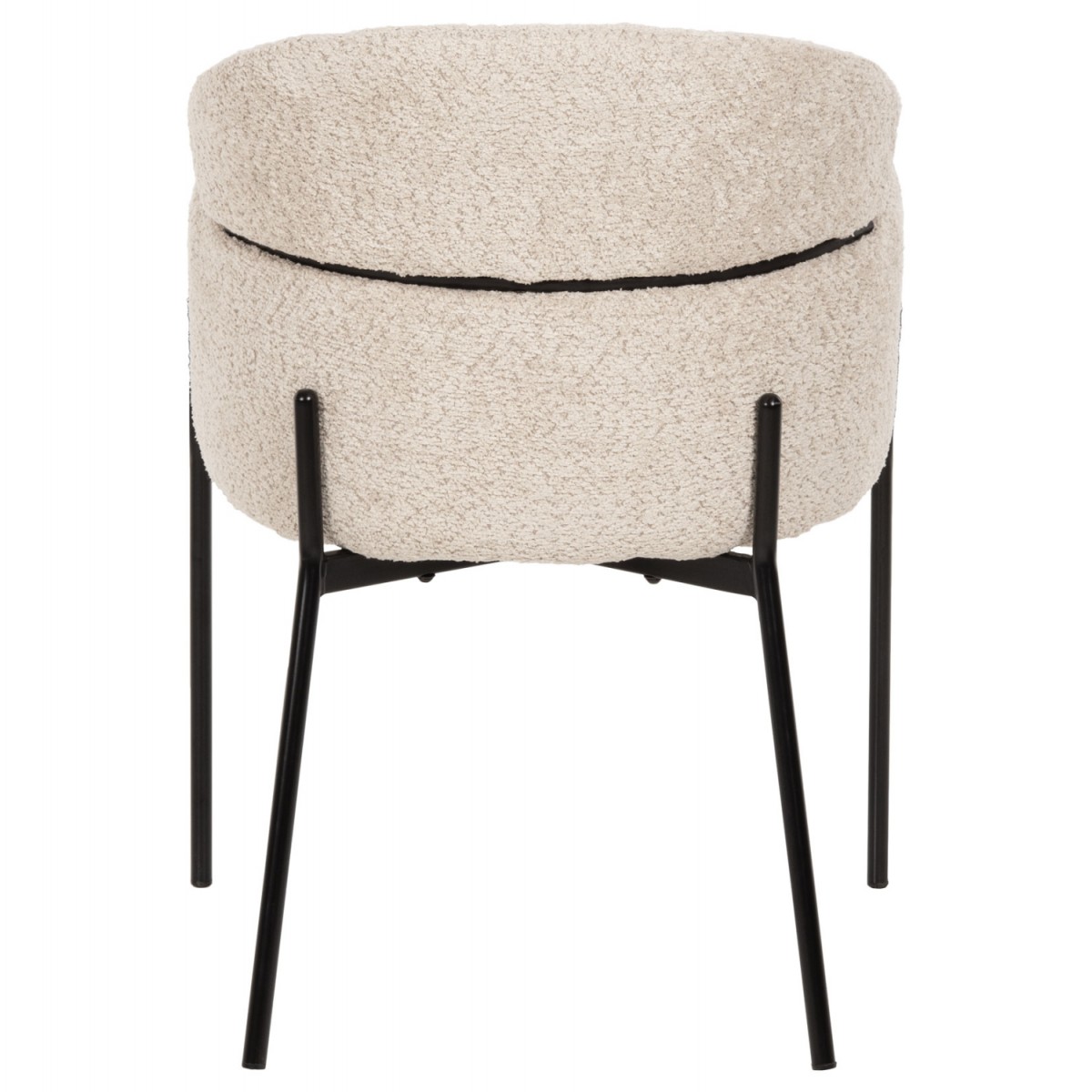 ΠΟΛΥΘΡΟΝΑ WOLF HM8583.02 ΕΚΡΟΥ ΥΦΑΣΜΑ ΜΠΟΥΚΛΕ ΜΕ ΜΕΤΑΛΛΙΚΑ ΠΟΔΙΑ 58x58x80Yεκ.