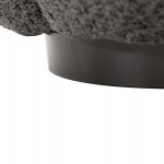 ΣΚΑΜΠΟ ΣΤΡΟΓΓΥΛΟ KRIPP HM9602.01 ΓΚΡΙ ΜΠΟΥΚΛΕ-ΜΑΥΡΗ ΜΕΤΑΛΛΙΚΗ ΒΑΣΗ Φ60x31Υεκ.