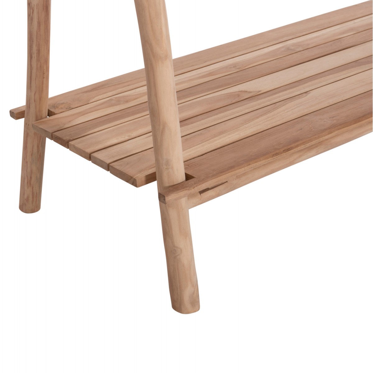 ΕΠΙΠΛΟ ΕΙΣΟΔΟΥ PERL HM9911 ΚΛΑΔΙΑ ΞΥΛΟΥ TEAK-ΦΥΣΙΚΟ 130,5x53x152Υεκ.