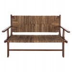 ΚΑΝΑΠΕΣ ΕΞΩΤ.ΧΩΡΟΥ 2-ΘΕΣΙΟΣ TONDO HM9915 ΞΥΛΟ ΤΕΑΚ ΚΑΙ ΣΧΟΙΝΙ ΜΠΑΝΑΝΑΣ 120x76x68,5Υεκ