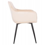 ΠΟΛΥΘΡΟΝΑ LATRELL HM8582.05 ΕΚΡΟΥ ΒΕΛΟΥΔΟ & ΜΑΥΡΑ ΜΕΤΑΛΛΙΚΑ ΠΟΔΙΑ 54x57x84Yεκ.