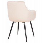 ΠΟΛΥΘΡΟΝΑ LATRELL HM8582.05 ΕΚΡΟΥ ΒΕΛΟΥΔΟ & ΜΑΥΡΑ ΜΕΤΑΛΛΙΚΑ ΠΟΔΙΑ 54x57x84Yεκ.