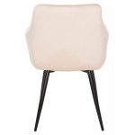 ΠΟΛΥΘΡΟΝΑ LATRELL HM8582.05 ΕΚΡΟΥ ΒΕΛΟΥΔΟ & ΜΑΥΡΑ ΜΕΤΑΛΛΙΚΑ ΠΟΔΙΑ 54x57x84Yεκ.