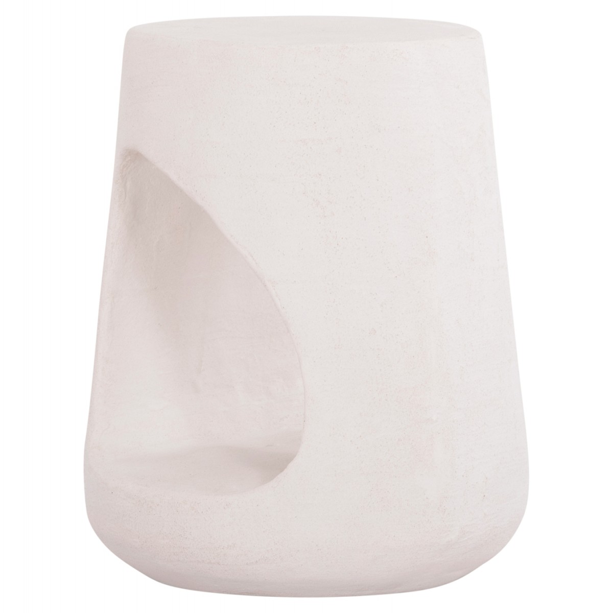 ΣΚΑΜΠΟ ΣΤΡΟΓΓΥΛΟ ΣΕΙΡΑ SANTORINI HM18056 ΠΟΛΥΡΗΤΙΝΗ ΣΕ ΥΠΟΛΕΥΚΟ ΧΡΩΜΑ Φ38x47Yεκ.