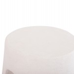 ΣΚΑΜΠΟ ΣΤΡΟΓΓΥΛΟ ΣΕΙΡΑ SANTORINI HM18056 ΠΟΛΥΡΗΤΙΝΗ ΣΕ ΥΠΟΛΕΥΚΟ ΧΡΩΜΑ Φ38x47Yεκ.